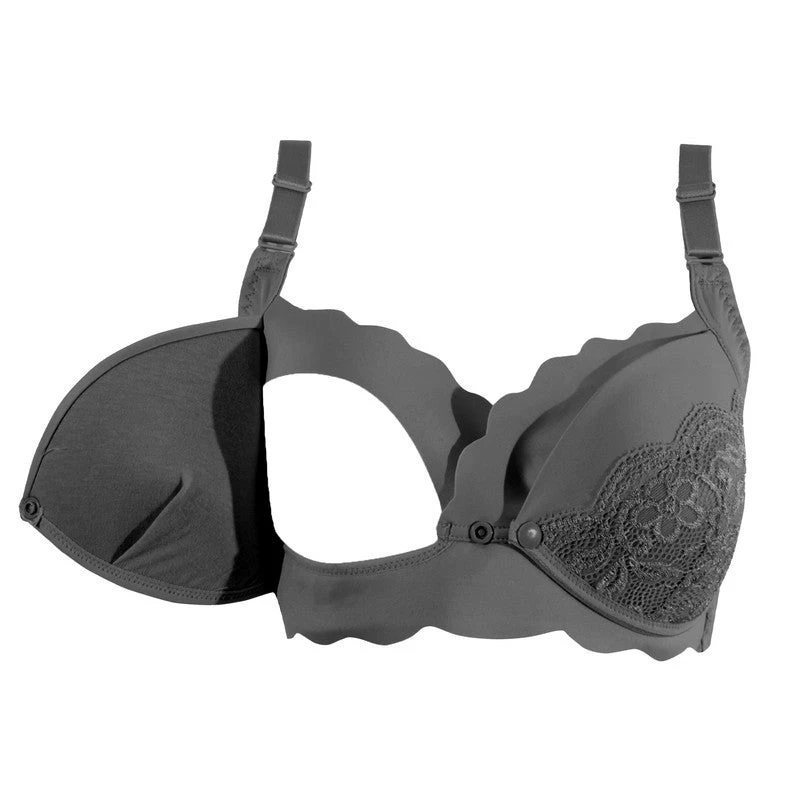 Okus Elegant Seamless Maternity and Nursing Bra Black XX Large - CJNB005BKXXL