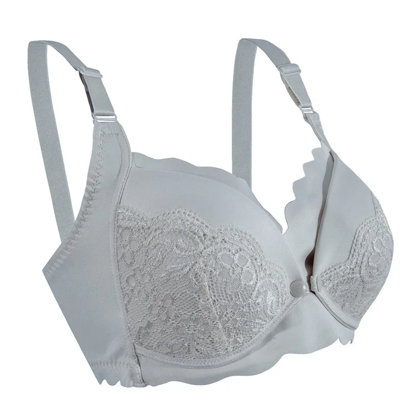 Okus Elegant Seamless Maternity and Nursing Bra Light Grey Small - CJNB005LTGYS - Image 2