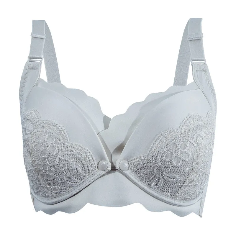 Okus Elegant Seamless Maternity and Nursing Bra Light Grey Small - CJNB005LTGYS - Image 5