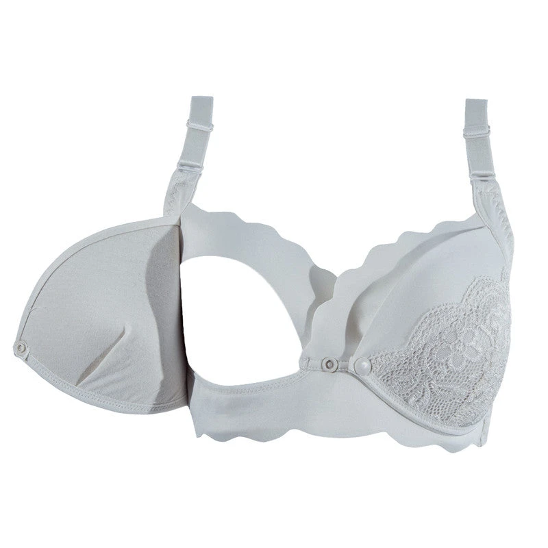 Okus Elegant Seamless Maternity and Nursing Bra Light Grey XX Large - CJNB005LTGYXXL