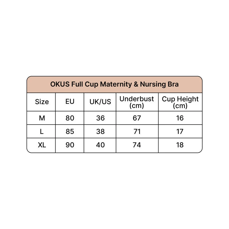 Okus Full Cup Maternity and Nursing Bra Black Large - OKUS002BKL - Image 4