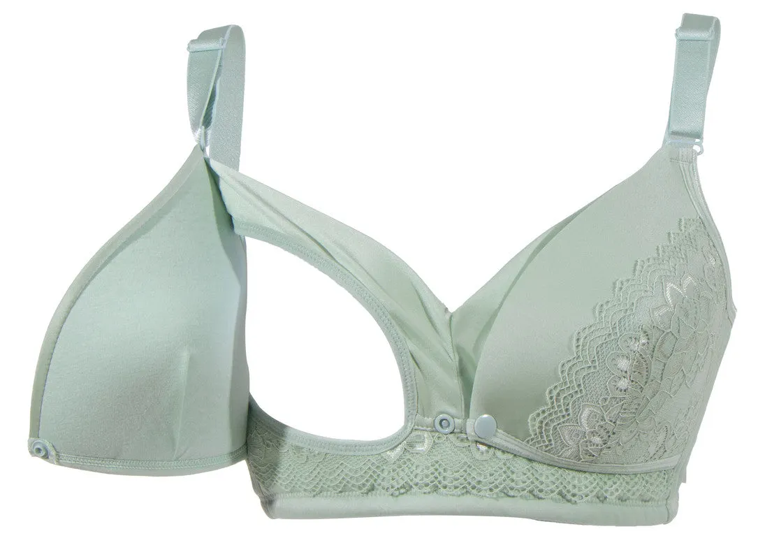 Okus Full Cup Maternity and Nursing Bra Green Small - CJNB002GNS