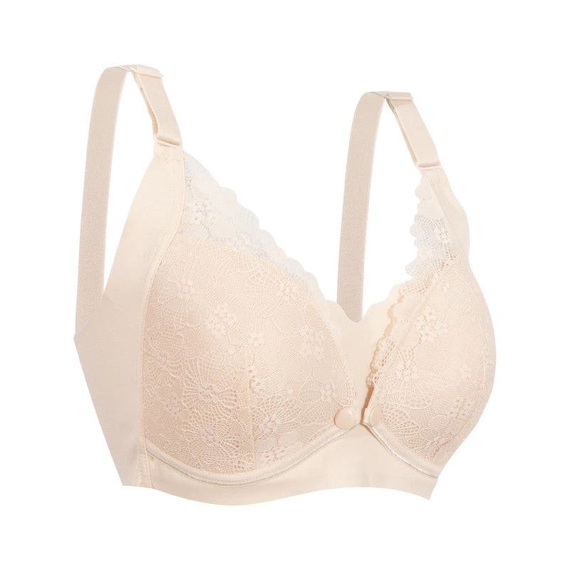 Okus Pretty Lace Maternity and Nursing Bra Beige XX Large - CJNB001BGXXL - Image 3