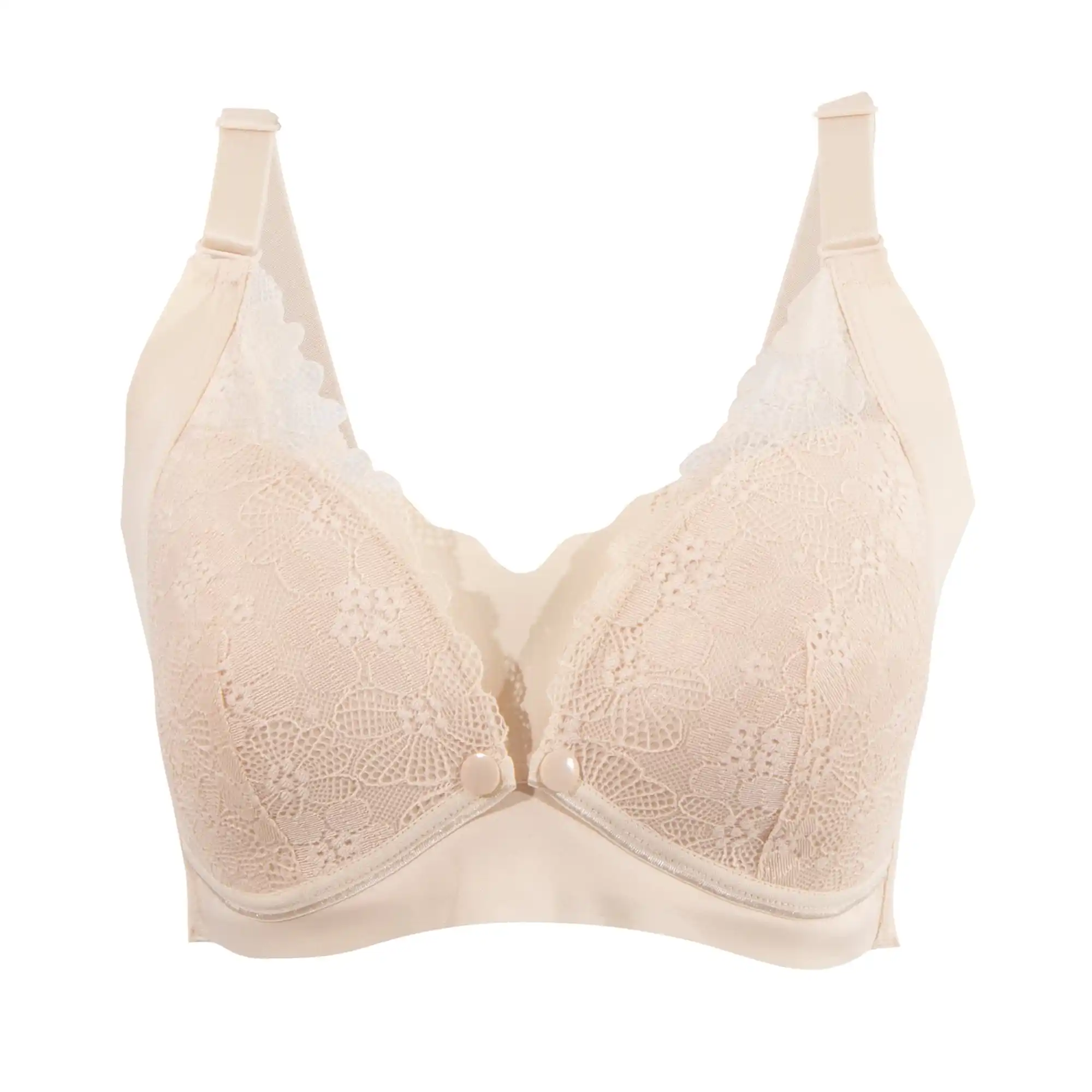 Okus Pretty Lace Maternity and Nursing Bra Beige XX Large - CJNB001BGXXL - Image 7