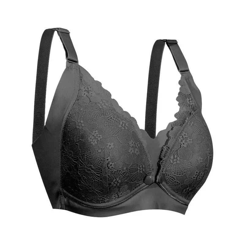 Okus Pretty Lace Maternity and Nursing Bra Black XX Large - CJNB001BKXXL - Image 2
