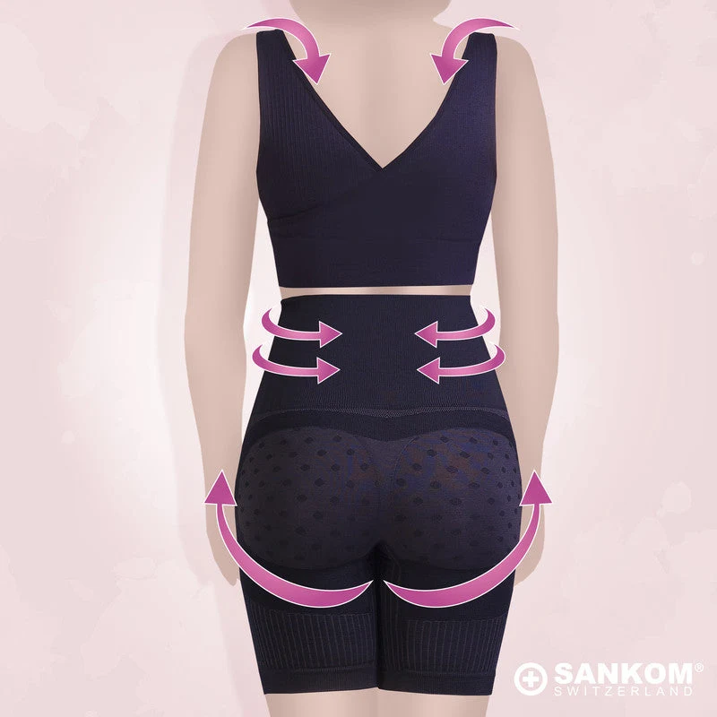 Sankom Patent Aloe Vera Posture Back Support Bra Black Medium to Large - SAN-071AVM - Image 7