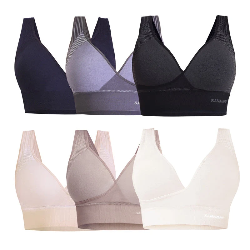 Sankom Patent Classic Posture Back Support Bra Black Medium to Large - SAN-071CBLM