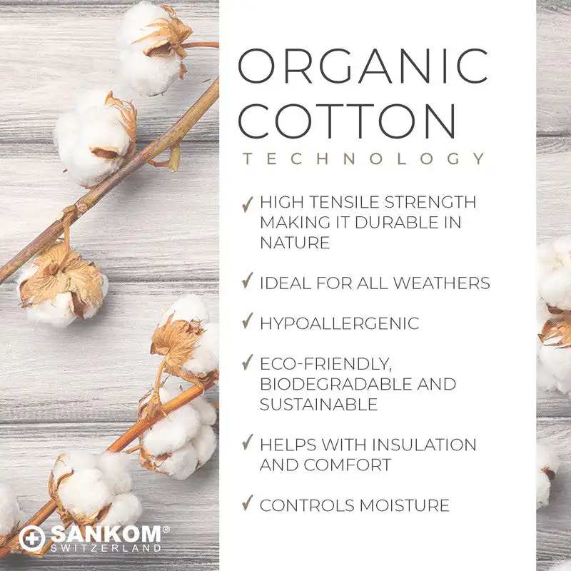 Sankom Patent Organic Cotton Posture Back Support Bra Ivory Medium to Large - SAN-071OCM - Image 5