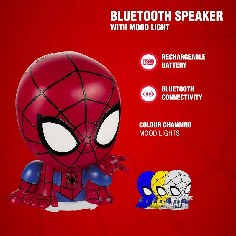 Volkano Disney Marvel Spider-Man Touch Light Bluetooth Wireless Speaker - MV-50010-SM2 - Image 4