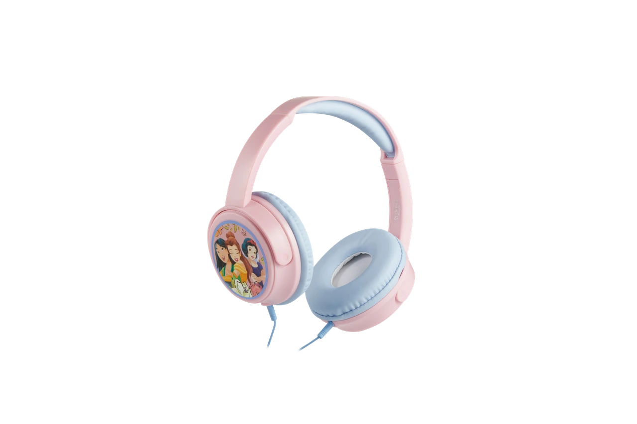 Volkano Disney Princess Sparkle Aux Wired Kids Headphones with Stickers - DY-6513-PC - Image 4