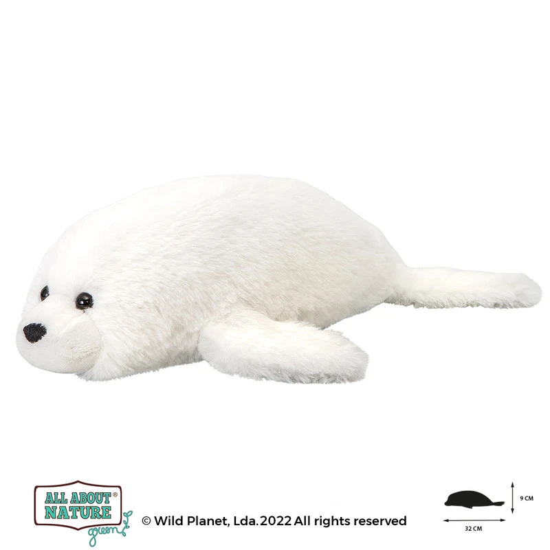 Wild Planet Arctic Seal Ocean Soft Plush Stuffed Animal Toy - K8683