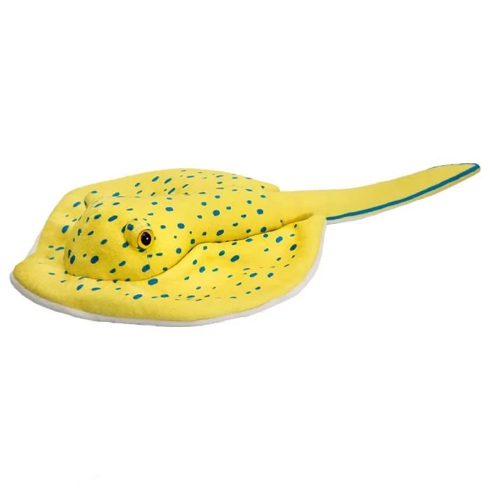 Wild Planet Blue Spotted Stingray Soft Plush Stuffed Animal Toy 45cm - K7416