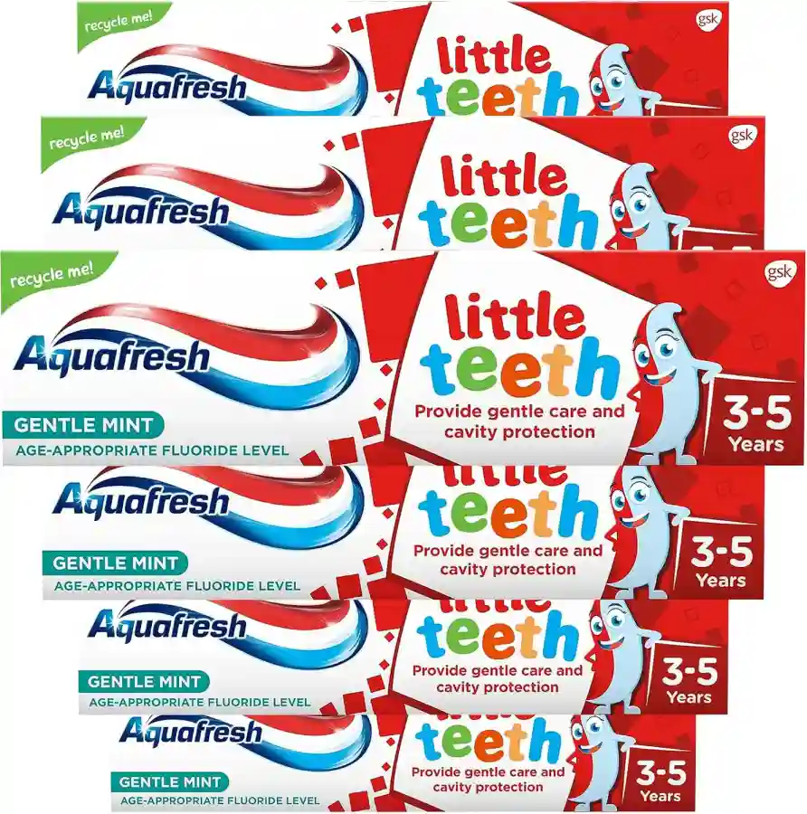 Aquafresh Toothpaste Little Teeth 3-5 Years 50ml Pack Of 6 - AQU-090943L3