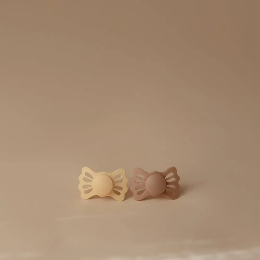 Frigg Lucky Symmetrical Silicone Baby Pacifier Pale Daffodil Silky Size 2 Pack Of 2 - FRG100500 - Image 3