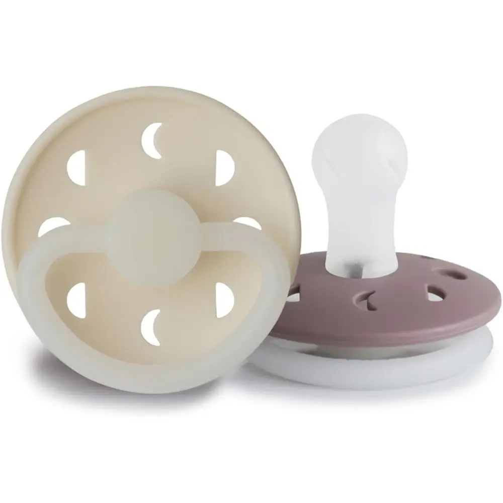 Frigg Moon Phase Silicone Baby Pacifier Stone Blue Night Sage Night Size 2 Pack Of 2 - FRG100176 - Image 7
