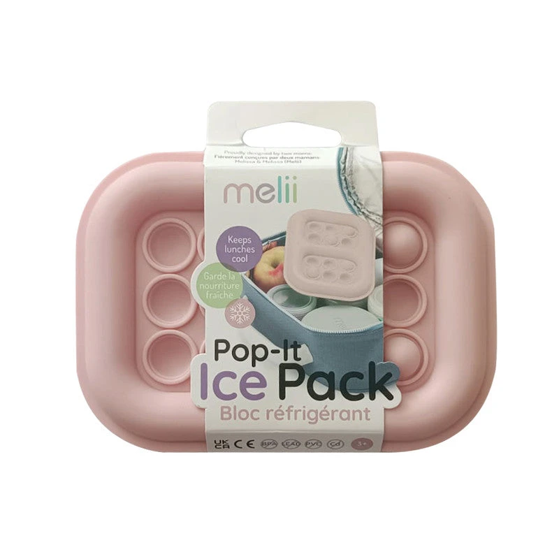 Melii Pop It Sensory Fidget Silicone Ice Pack Pink - 15410 - Image 2