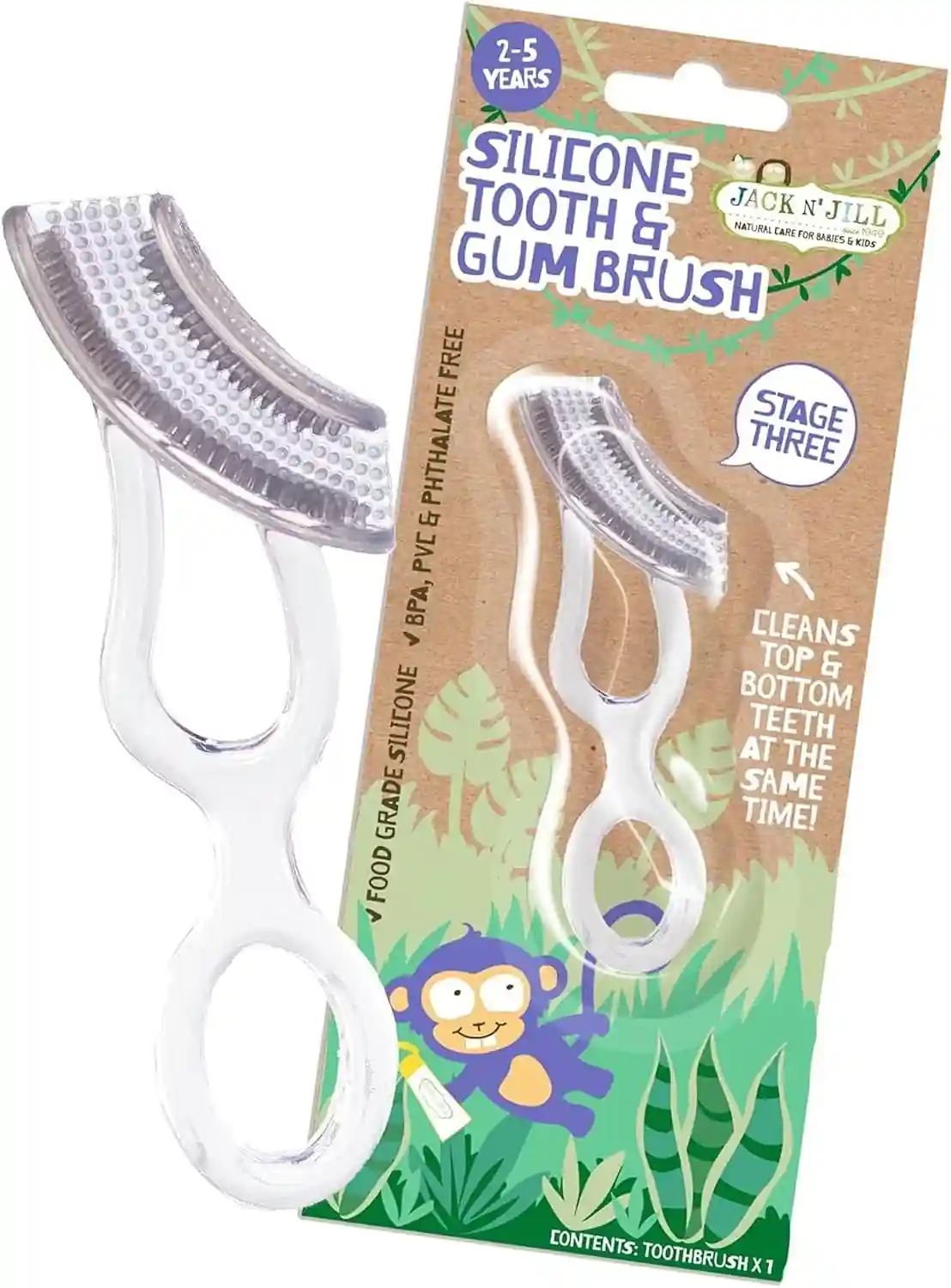 Jack N Jill Silicone Tooth And Gum Brush Stage 3 - JNJ211047