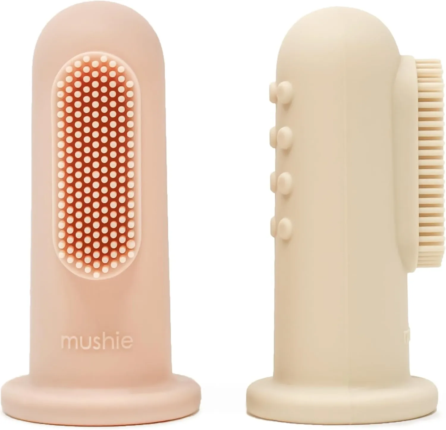 Mushie Finger Toothbrush Blush Shifting Sand - MU2550254