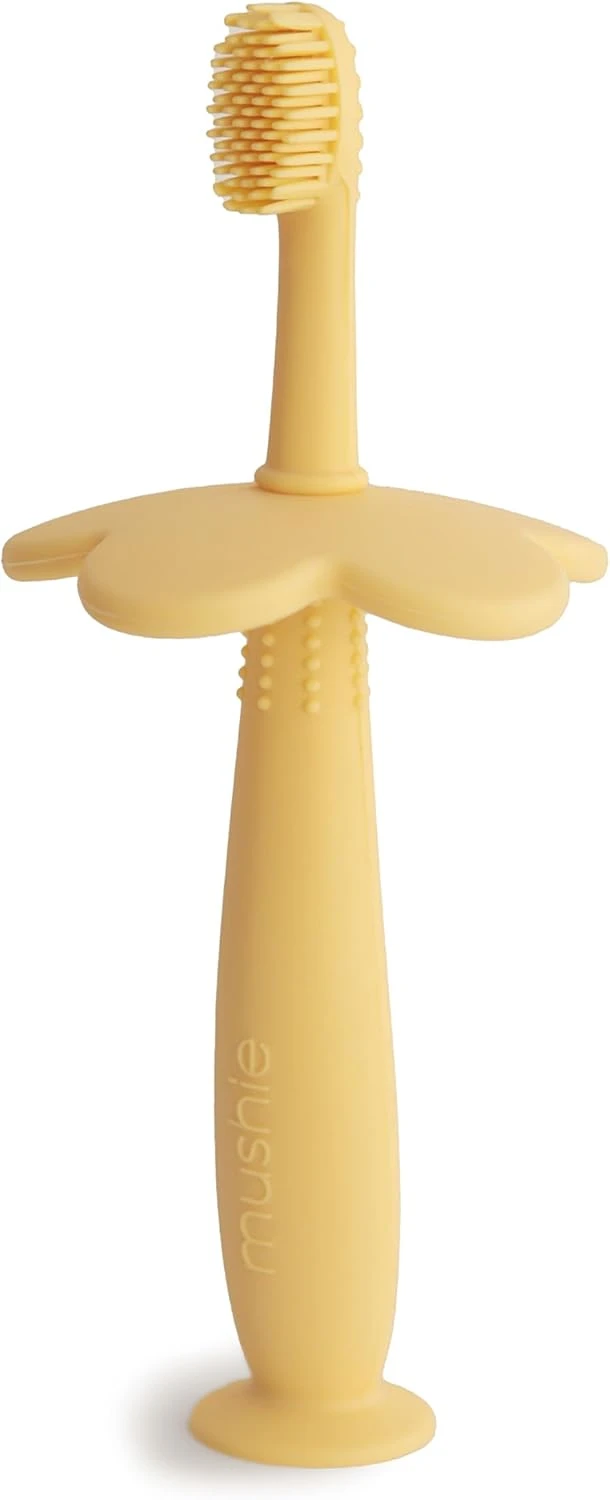 Mushie Flower Training Toothbrush Pale Daffodil - MU2530466