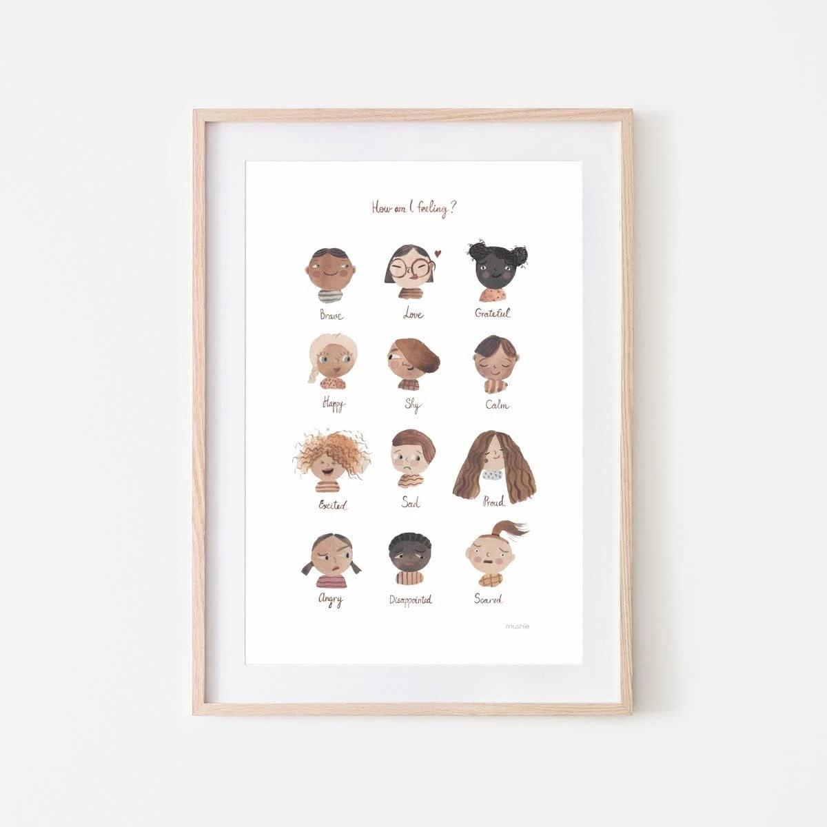 Mushie Poster Feelings Medium - MU2457234