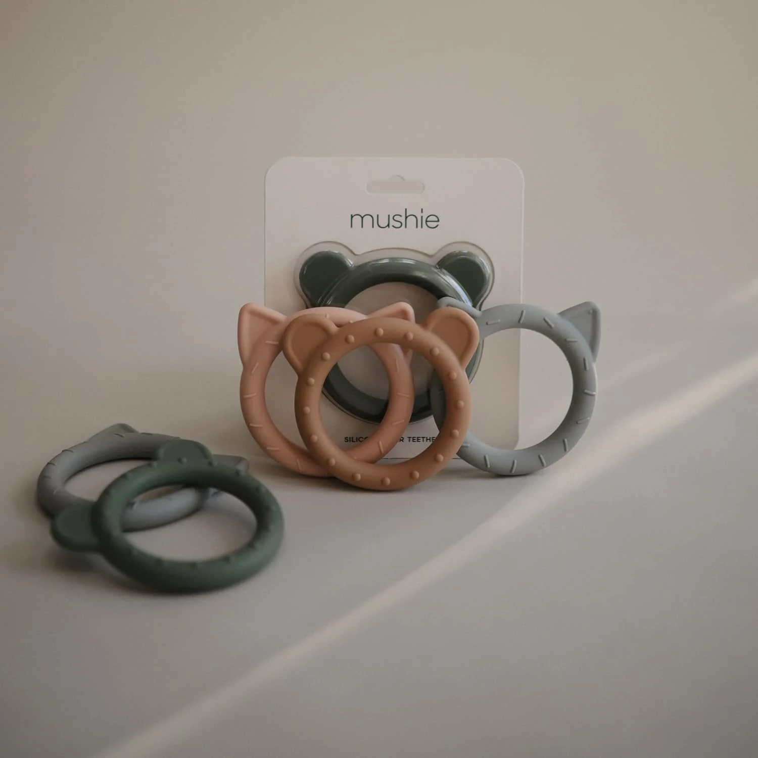 Mushie Teether Bear Dried Thyme - MU2560263 - Image 2