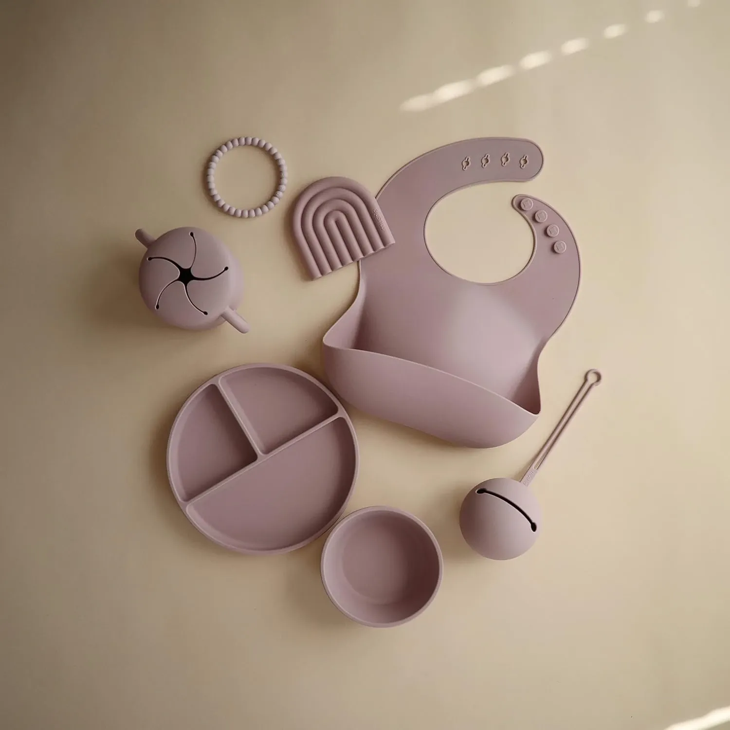 Mushie Teether Rainbow Mauve - MU2560266 - Image 4