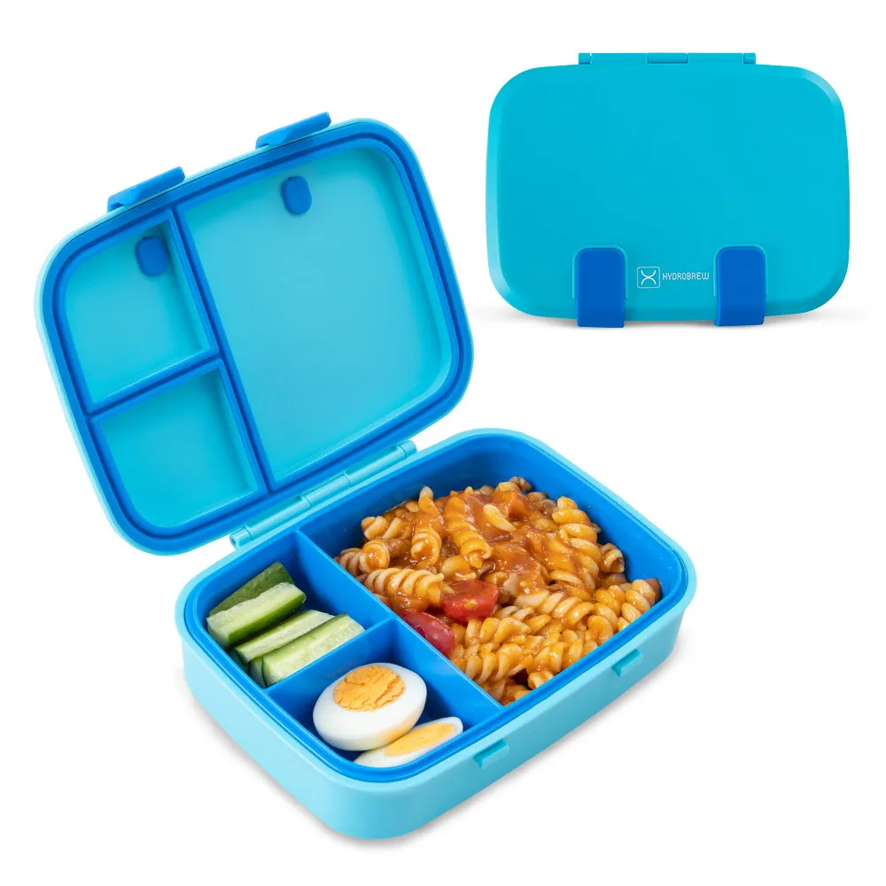 Hydrobrew Smart Serve Bento Lunch Box Aqua Drift 847ml - HB_LBPP3COMP800_BU