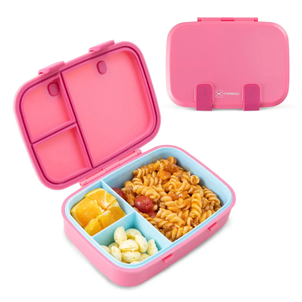 Hydrobrew Smart Serve Bento Lunch Box Berry Blush 847ml - HB_LBPP3COMP800_PI