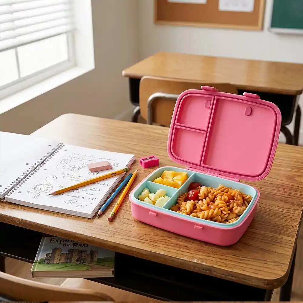 Hydrobrew Smart Serve Bento Lunch Box Berry Blush 847ml - HB_LBPP3COMP800_PI - Image 2