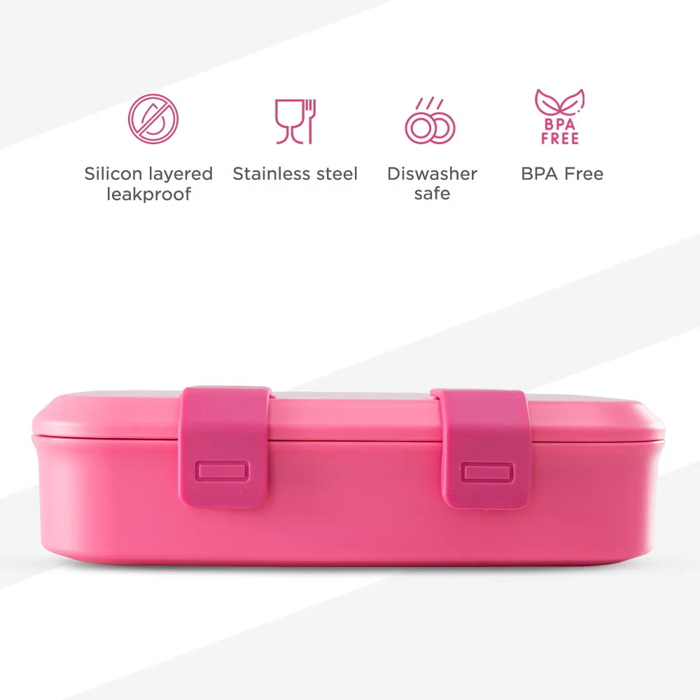 Hydrobrew Smart Serve Bento Lunch Box Berry Blush 847ml - HB_LBPP3COMP800_PI - Image 5