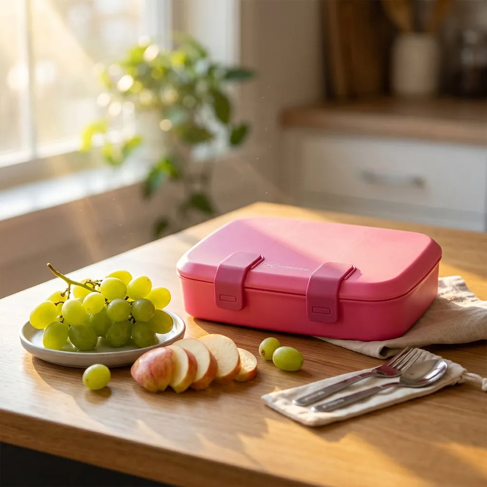 Hydrobrew Smart Serve Bento Lunch Box Berry Blush 847ml - HB_LBPP3COMP800_PI - Image 6