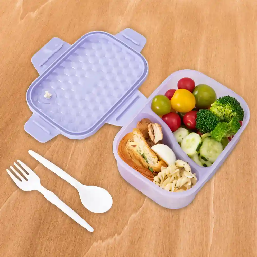 Hydrobrew Smart Serve Bento Lunch Box Lavender Diamond 1100ml - HB_LB2COMPP_PU - Image 7