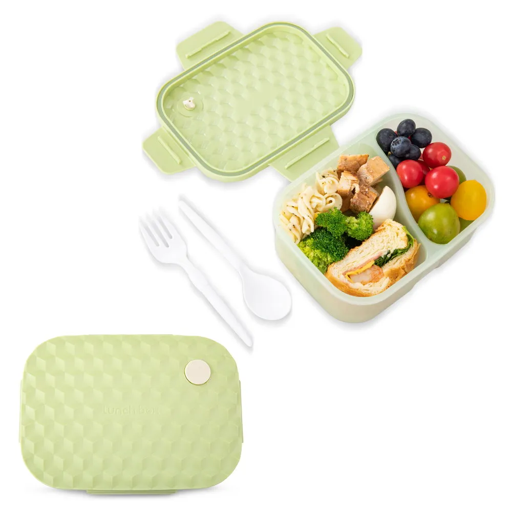 Hydrobrew Smart Serve Bento Lunch Box Sage Diamond 1100ml - HB_LB2COMPP_GR
