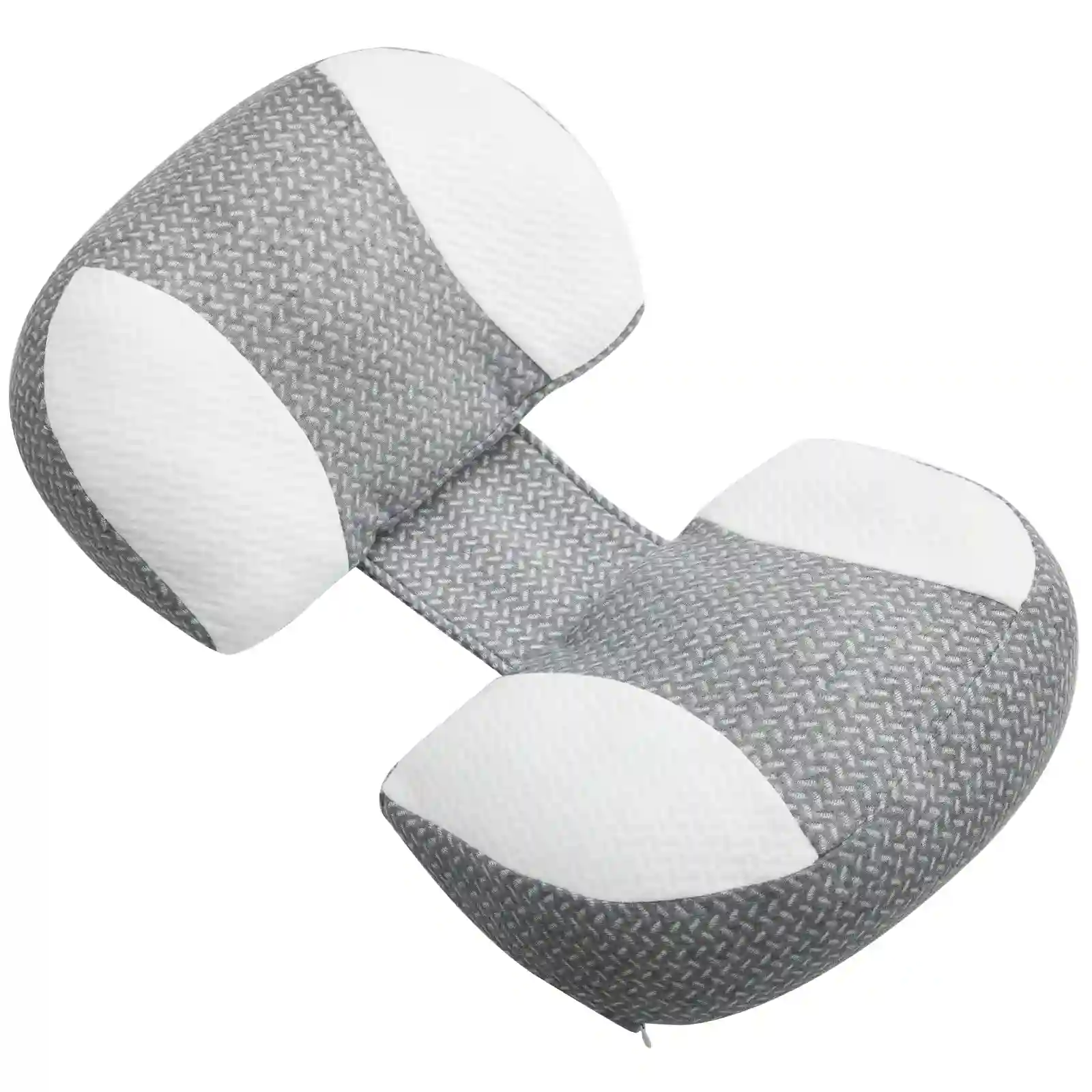 Momcozy Plus W Shaped Side Sleeper Wedge Pregnancy Belly Support Pillow Grey - 840506407794