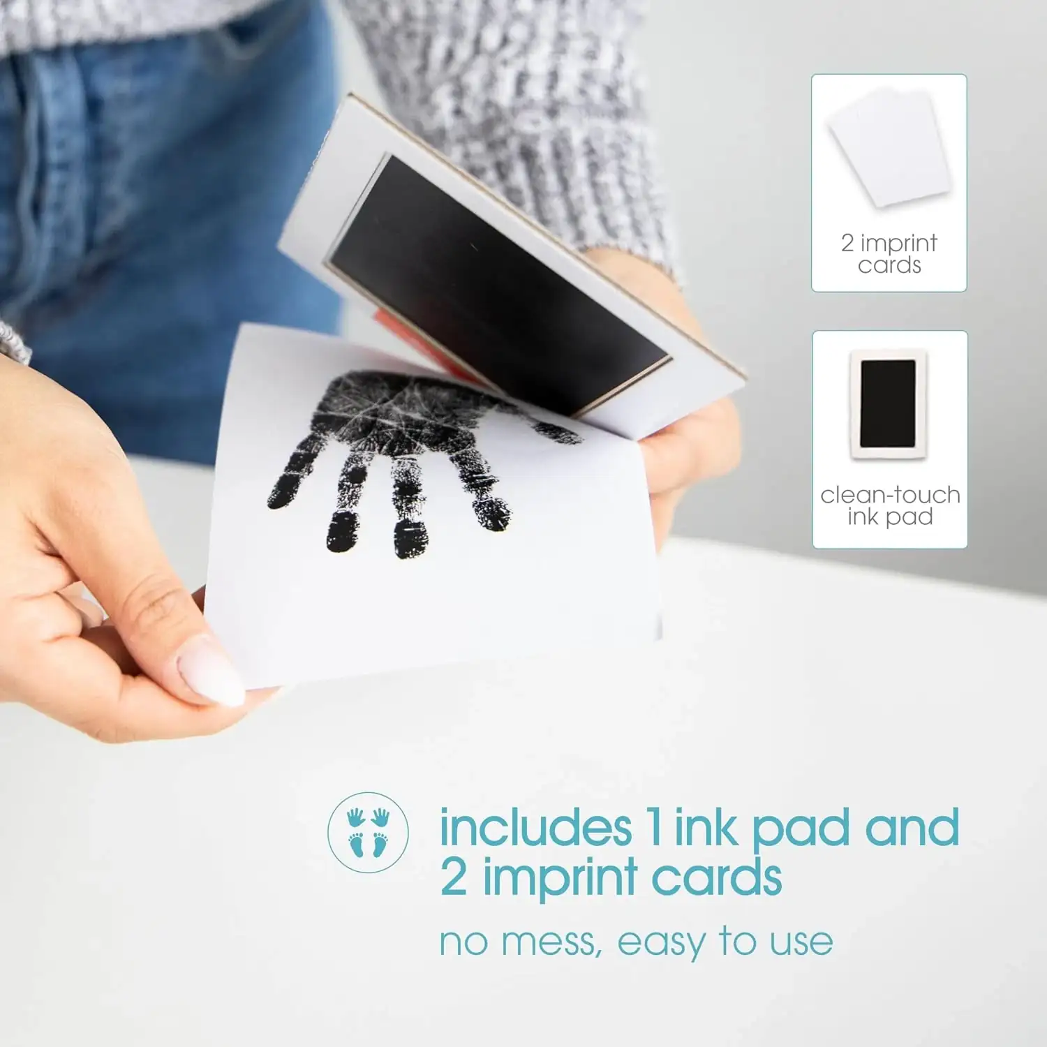 Pearhead Clean-touch Ink Pad M L Black - PH83124 - Image 2