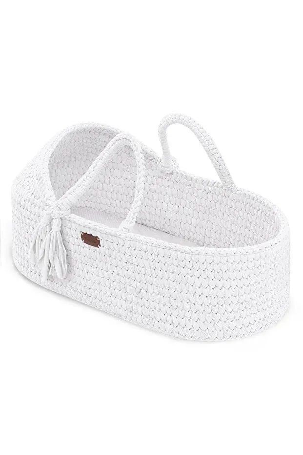 Teknum Moses Rope Basket White - TK_RPBABE_WH