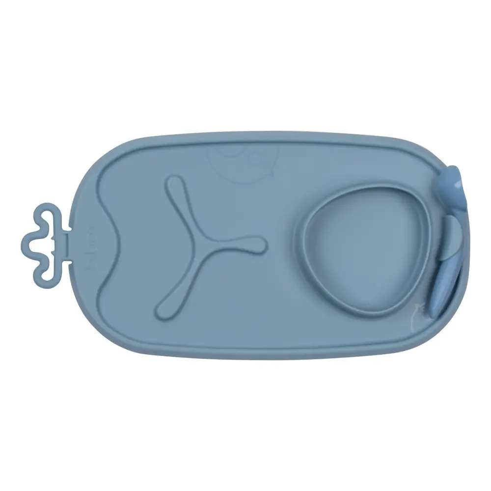 B.box Roll Go Mealtime Mat - Lullaby Blue - 101308
