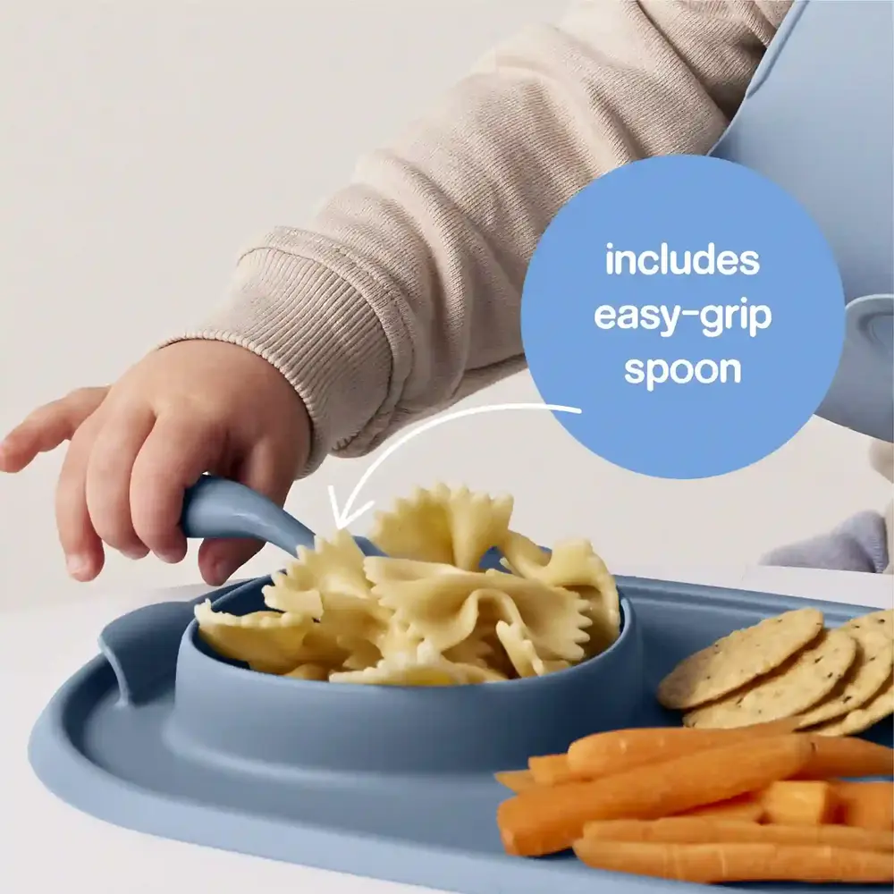 B.box Roll Go Mealtime Mat - Lullaby Blue - 101308 - Image 3