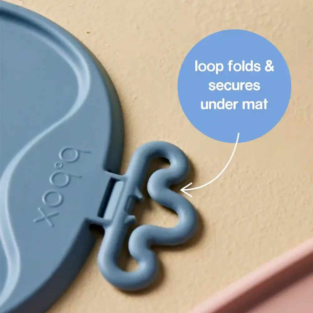 B.box Roll Go Mealtime Mat - Lullaby Blue - 101308 - Image 5