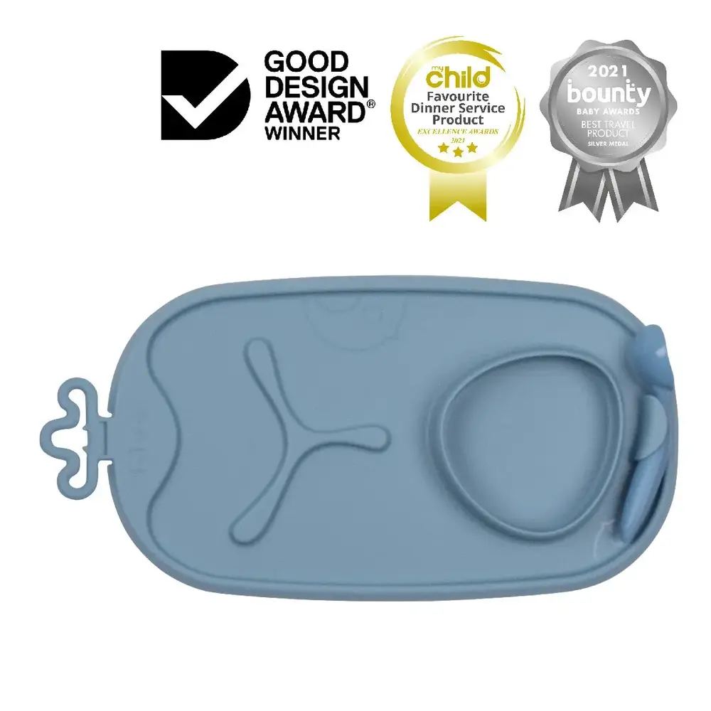 B.box Roll Go Mealtime Mat - Lullaby Blue - 101308 - Image 6