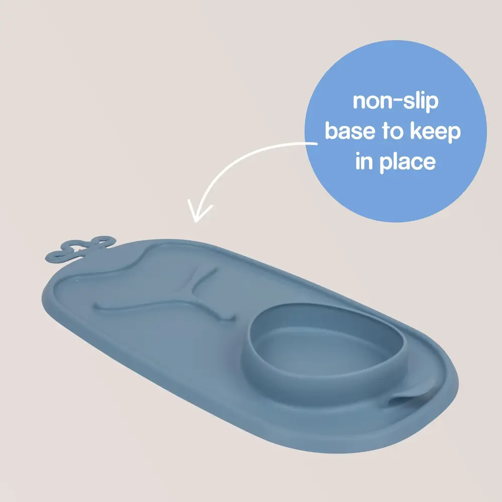 B.box Roll Go Mealtime Mat - Lullaby Blue - 101308 - Image 7