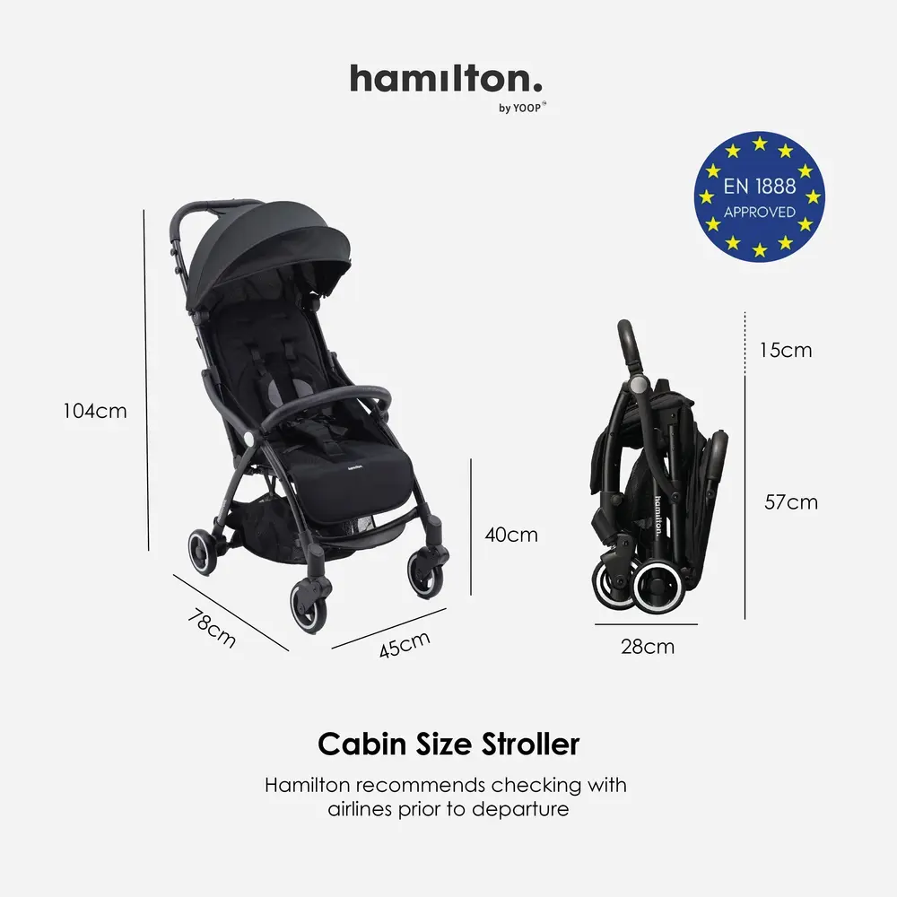 Hamilton By Yoop X1 Plus Everyday Stroller Grey - ST-X1L-GRY - Image 6