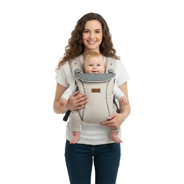 Neobreez Atlix 3-in-1 Convertible Baby Carrier Toddler Beige Newborn - NBR09BG