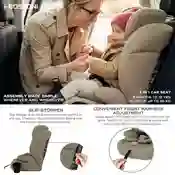 Neobreez Bostoni 3-in-1 Toddler Car Seat Beige - LM288-NBR324BGE - Image 6