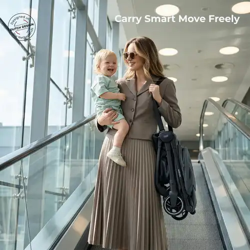 Neobreez Deca Compact Cabin Stroller Travel Stroller Grey - S2886-NBR140DG - Image 7