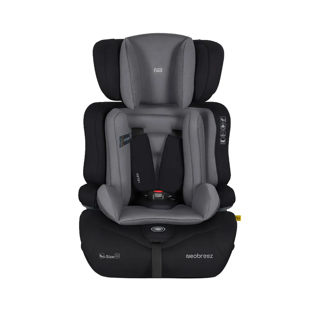 Neobreez Elek 3-in-1 Toddler Car Seat I-size 9m-12y Grey - HC01-NBR230BDG