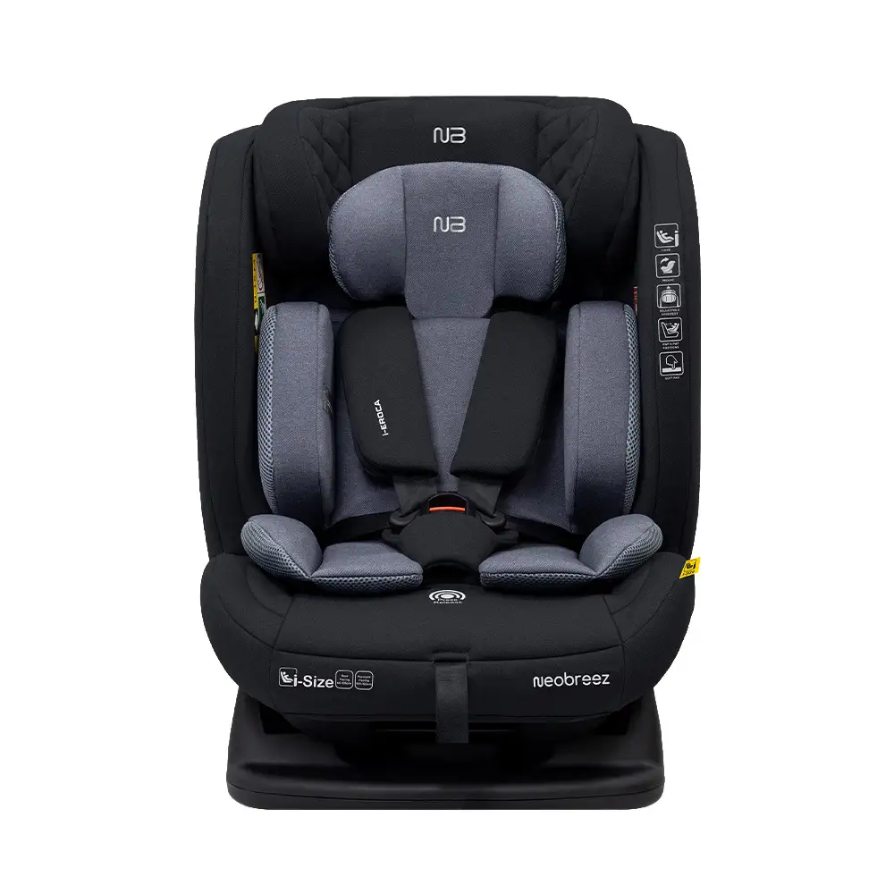 Neobreez Eroca I-size All-in-1 Convertible Car Seat 0-12yrs Black Grey - AY913-NBR033BDG