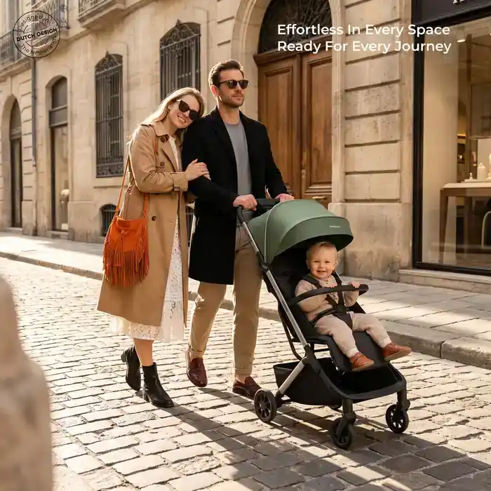 Neobreez Neolite Compact Cabin Stroller Green Black - 909-NBR295GB - Image 12