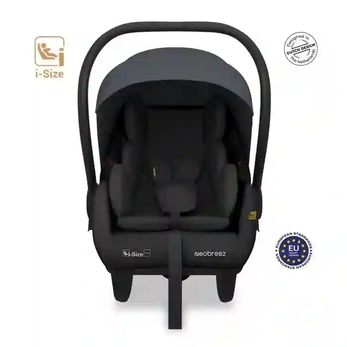 Neobreez Sacro I-size Lightweight Baby Car Seat Carrier Grey Black - CQM07-NBR157GB - Image 4