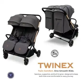 Neobreez Twinex Auto Fold Double Stroller Compact Twin Stroller Grey - T9-NBR275G - Image 19